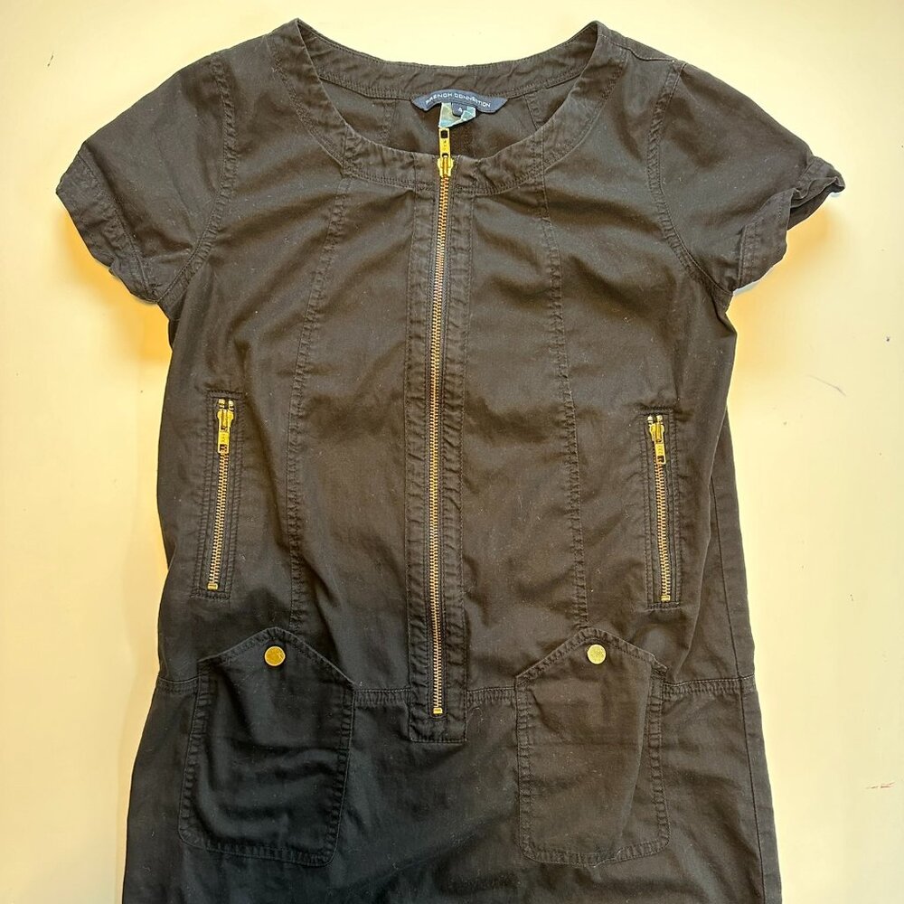 French connection casual dress, black, size 4